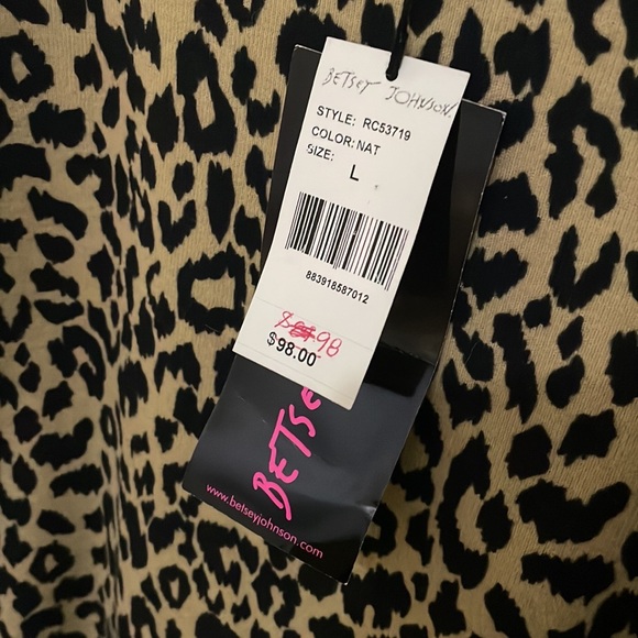 Betsey Johnson animal print top - Picture 3 of 5